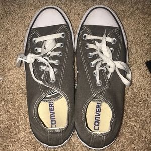 charcoal converse low tops